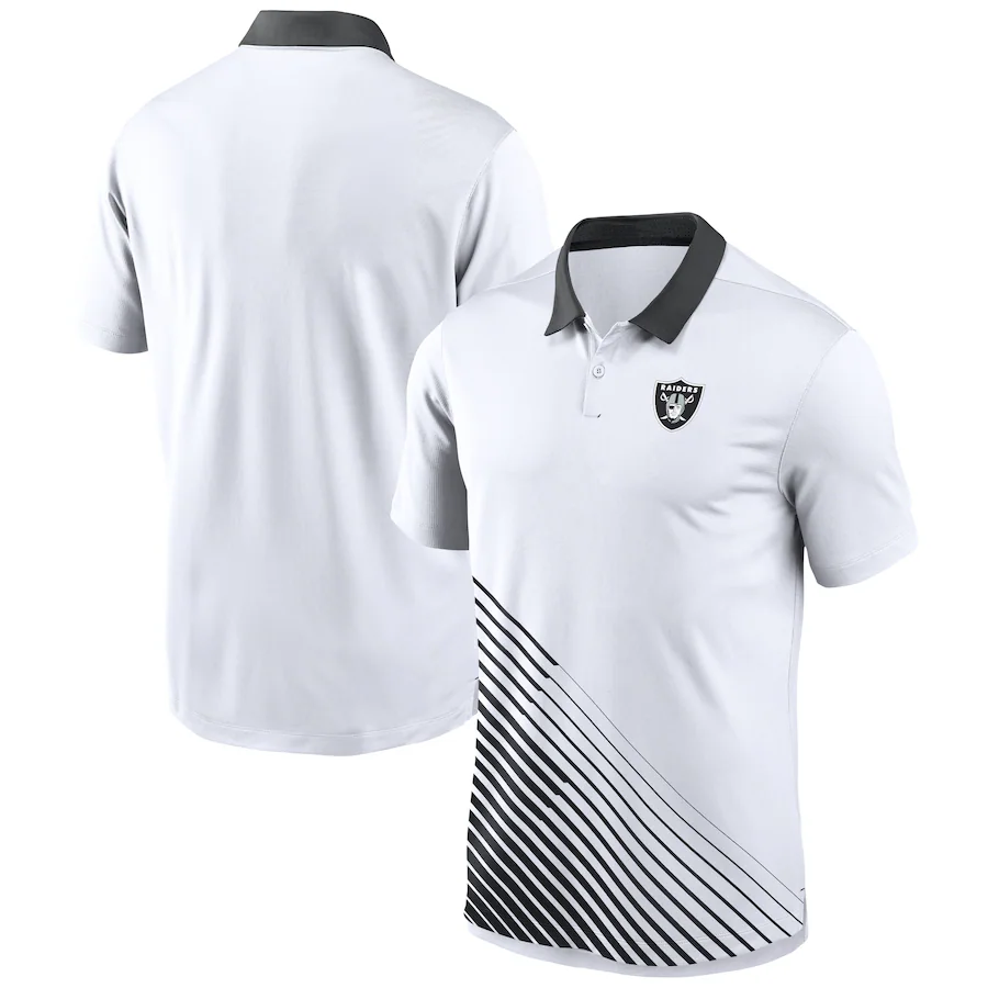 Men 2024 NFL Polo Oakland Raiders white style 4->oakland raiders->NFL Jersey